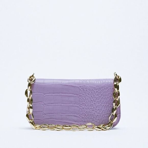ZARA CHAIN SHOULDER STRAP BAG - Picture 1 of 5